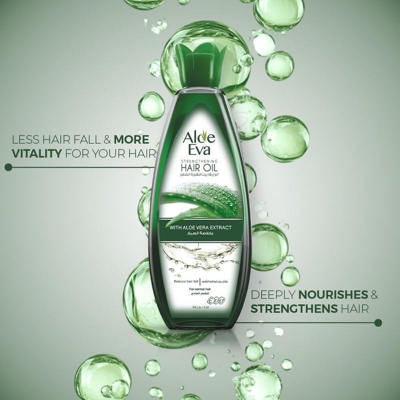 Aloe Eva Strengthening Hair Oil with Aloe Vera Extract - 300ml - Image 4